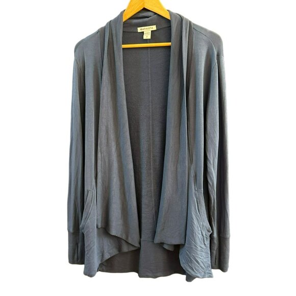 Athleta Women's Blue Pranayama Wrap Waterfall Cardigan Size S/P Style 777944 - Picture 1 of 6